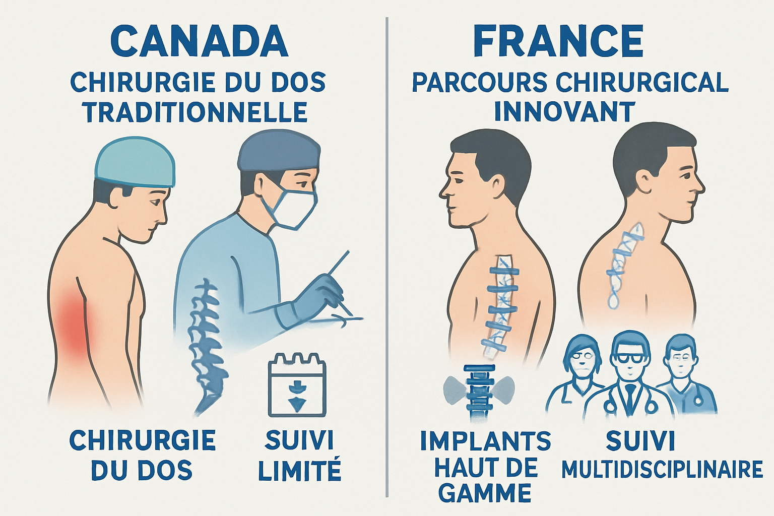 découvrez les alternatives novatrices à la chirurgie du dos disponibles en 2025, qui ne sont pas accessibles au canada. informez-vous sur les nouvelles technologies et approches qui pourraient révolutionner le traitement de la douleur dorsale.