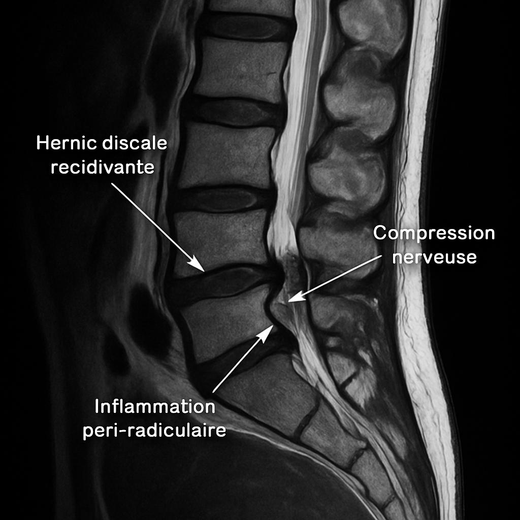 découvrez comment reconnaître les signes d'une hernie discale récidivante grâce à une nouvelle irm, afin d'améliorer le diagnostic et la prise en charge des douleurs lombaires persistantes.